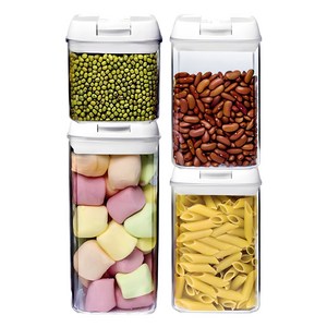 Shuaigeer 소형 이지버클 밀폐용기 세트, 0.5L+0.8Lx..., 1개