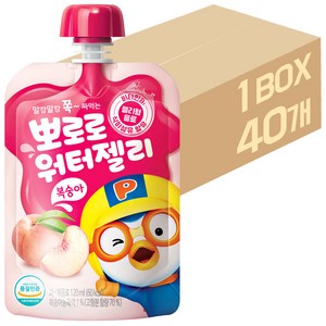 팔도 뽀로로 워터젤리 복숭아, 120ml, 40개