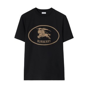 버버리 나이트 스탬프 코튼 티셔츠, 블랙계열, Mid standard M(KR 105)