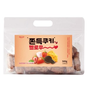 드림스쿱 달지않은 쫀득쿠키 수제 꾸덕 오레오 쿠키 마시멜로우 답례품 수능 대용량, 500g, 1개