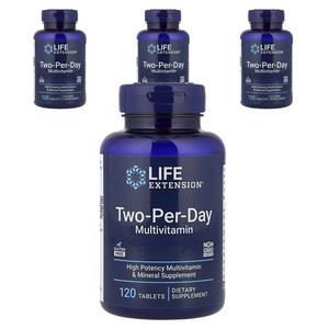 라이프익스텐션 투-퍼-데이 멀티비타민 타블렛, 120정, 4개