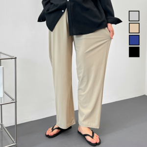 이브컴퍼니 남녀공용 스판 밴딩 와이드 팬츠 (4020-1)