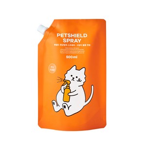 펫쉴드 항균 탈취 고양이 스프레이 500ml 리필용, 1개