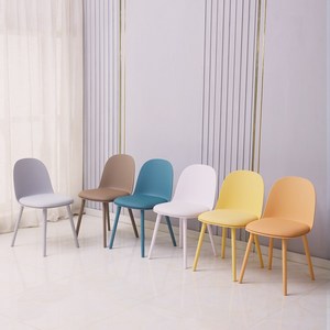 RM디자인 릴리 디자인 플라스틱 카페 인테리어 식탁 의자, 릴리-화이트