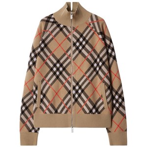 버버리 체크 집업 가디건, 베이지계열, Mid standard L(KR 105/110)