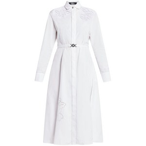 베르사체 상갈로 자수 셔츠 드레스