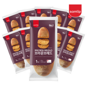 삼립 냉동 브라운 브레드, 60g, 18개