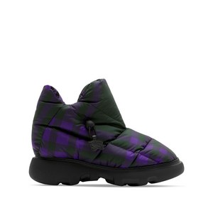 버버리 체크 필로우 부츠, Europe 35(KR 225), 블랙계열+바이올렛/보라계열