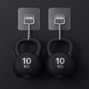 유즈풀템 초강력 무타공 접착식 벽부착 걸이 후크