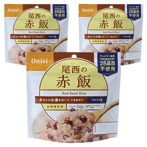 오니시식품 팥밥, 100g, 3개