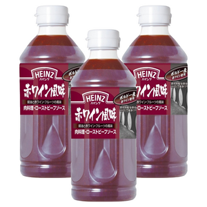 하인즈 레드와인 풍미 고기요리 로스트 비프 소스, 580g, 3개