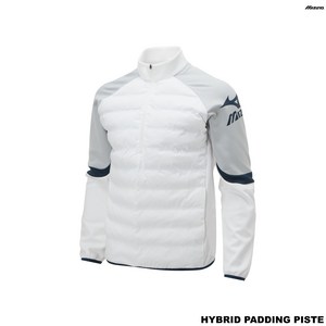 [빠른배송] 미즈노 HYBRID PADDING PISTE 오프화이트 리사이클 소재 신축성 경량성 보온성 남성용 피스테