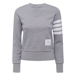 톰 브라운 루프백 4 바 스웨트셔츠, 그레이계열+화이트계열, Italy 38(KR 44)