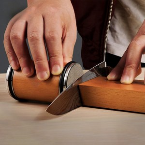 마술사 다용도 롤러 다이아몬드 칼갈이, L, 브라운, 1개