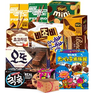 [냠냠상회] 초코과자 빼빼로 파이 11종 간식 과자세트