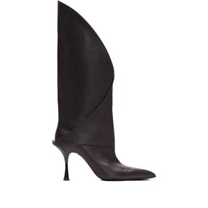 발망 트위스트 레더 롱 부츠, Europe 40(KR 270), 블랙계열