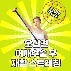 어깨재활 오십견운동기구 스트레칭 티바운동 국산 Tbar 가정용 노인 홈트소도구 shoulder bar, 1개