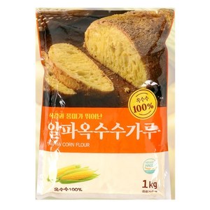 새롬푸드 맛좋은 알파옥수수가루, 1kg, 1개