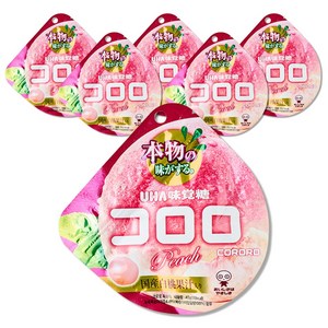 코로로 미카쿠토 복숭아맛 젤리, 40g, 6개