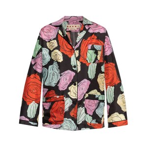 마르니 플로럴 모티프 셔츠, 블랙계열, Italy 42(KR 55-66)