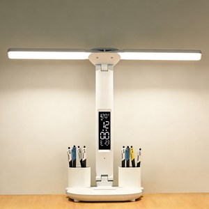 KEMEI USB 포트 블루라이트 차단 LED 스탠드 독서용 책상 조명 눈부심 없는 시력보호