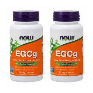 나우푸드 EGCg 녹차 추출물 400mg 베지 캡슐, 90정, 2개