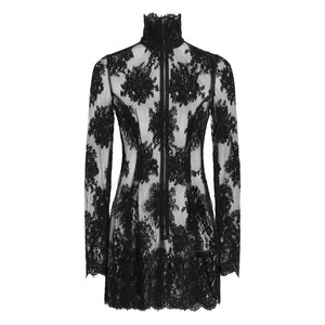 돌체앤가바나 레이스 하이 넥 미니 드레스, 블랙계열, Italy 38(KR 33)