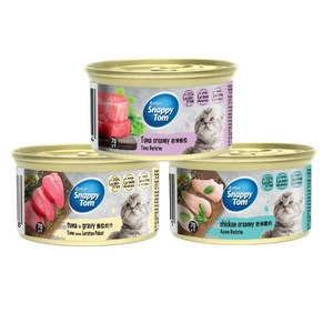 스내피톰 마더 앤 베이비 고양이 주식캔 3종, 24개, 70g, 치킨크리미