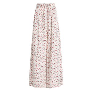 돌체앤가바나 플로럴 프린트 드로스트링 팬츠, 화이트계열, Italy 44(KR 66)