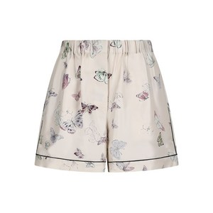 디올 버터플라이 프린트 파이핑 쇼츠