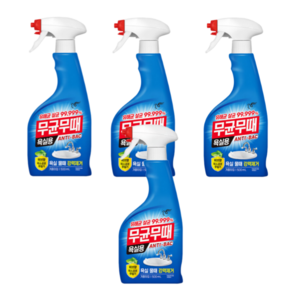 무균무때 욕실용 세정제, 500ml, 4개