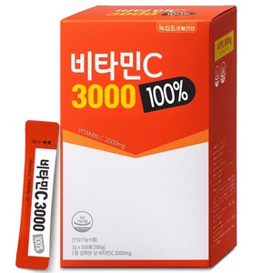 [녹십초] 비타민C 3000 100% (100포), 300g, 1개
