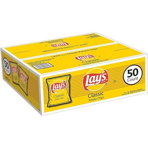 [미국직배송]레이스 클래식 포테이토칩 50개입x28.3g/Lay's Classic Potato Chips, 1개, 28.3g