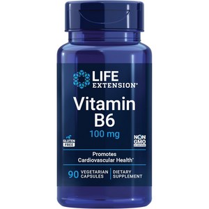 라이프익스텐션 비타민 B6 100mg 베지테리안 캡슐