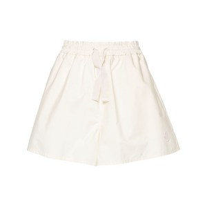 몽클레르 로고 아플리케 포플린 반바지