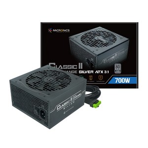 마이크로닉스 Classic II 풀체인지 700W 80PLUS 실버 ATX3.1 컴퓨터 파워 서플라이