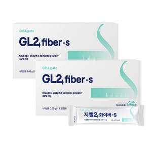 셀게이트 지엘2화이버 S 당효소복합물 난소화성 식이섬유 분말스틱 15p, 27g, 2개