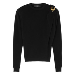 베르사체 울 버클 스웨터, 블랙계열, Italy 38(KR 44)