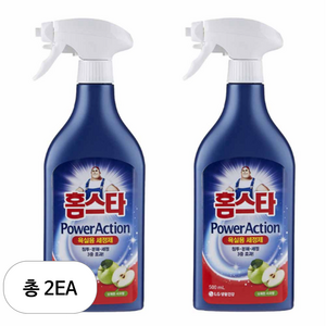 홈스타파워액션 욕실용 세정제, 500ml, 2개