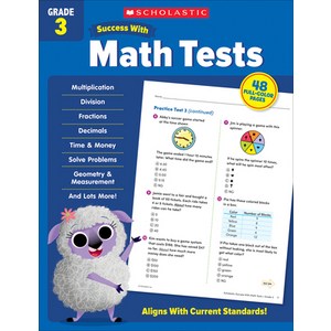 (영문도서) Scholastic Success with Math Tests Grade 3 Paperback, Scholastic Teaching Resources, English, 9781338798449