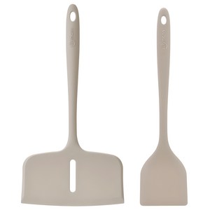 실리만 국내생산 하모니 조리도구 2종세트 코코아그레이 1세트 와이드뒤집개+뒤집개, 와이드 뒤집개 + ..., 코코아그레이, 1세트