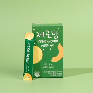 제로밤 파티믹스 멜론 사워, 5g, 12개입, 12개, 1개