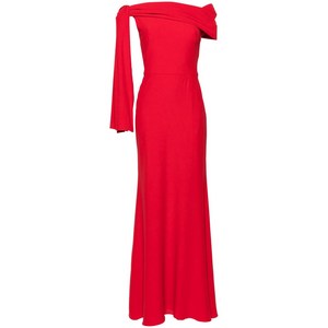 알렉산더맥퀸 드레이프 오프숄더 이브닝 드레스