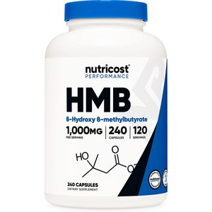 뉴트리코스트 HMB 1000mg 캡슐, 240정, 3개