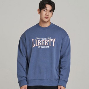 업클라스 세미 오버핏 LIBERTY 특양면 맨투맨 a4109