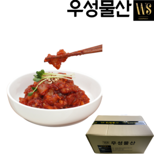 우성물산 오징어젓 업소용 대용량 반찬 다진오징어젓갈 아이스박스포장, 1개, 10kg