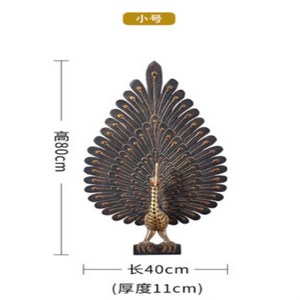 동남아시아 입체 공작새 벽장식 펜던트 현관 복도 벽인테리어 마사지샵 태국 사무실 마사지샵인테리어