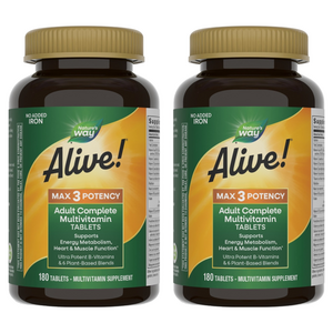 네이쳐스웨이 얼라이브! 맥스 3 데일리 멀티-비타민 타블렛, 180정, 2개