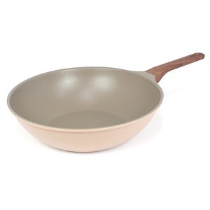 키친아트 본 우드 파스텔핑크 다이아 궁중팬, 30cm, 1개