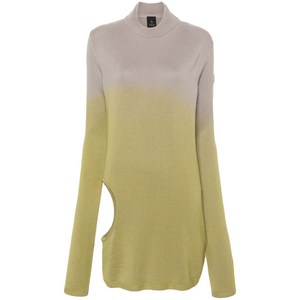 몽클레르 몽클레어 지니어스 X 릭 오웬스 컷아웃 스웨터, 그린계열+베이지계열, Standard XS(KR 44)